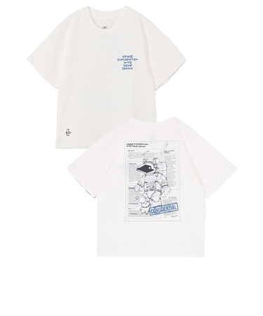 チャムス（CHUMS）ジュニア スペースブービースペーススーツTシャツ CH21-1357-W001