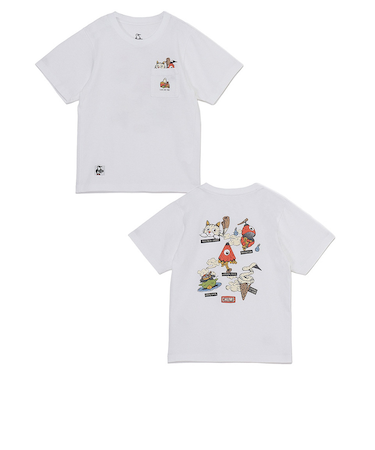 チャムス（CHUMS）ジュニア アンチバグフードヨーカイポケットTシャツ CH21-1362-W001