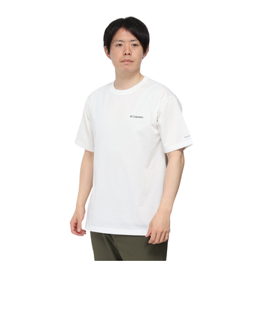 コロンビア（Columbia）HARBOR TO VALLEY グラフィック 半袖Tシャツ PM0728 125 ホワイト 速乾
