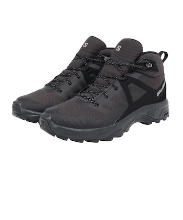 サロモン（SALOMON）トレッキングシューズ ハイカット 登山靴 EXEO MID GTX L47523600 ブラック