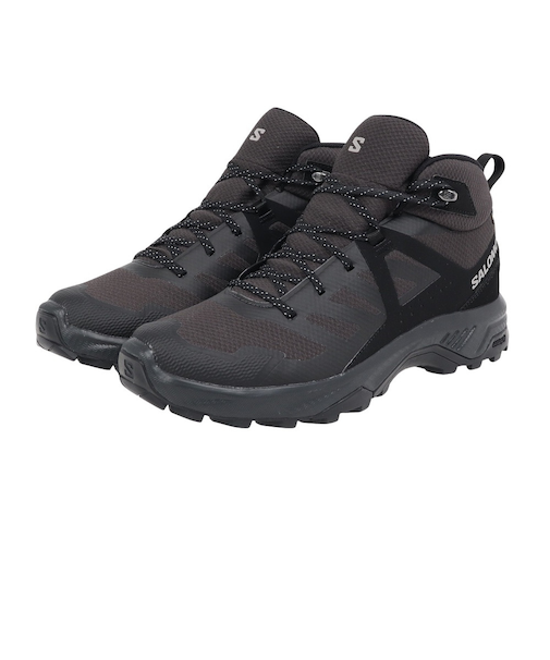 サロモン（SALOMON）トレッキングシューズ ハイカット 登山靴 EXEO MID GTX L47523600 ブラック