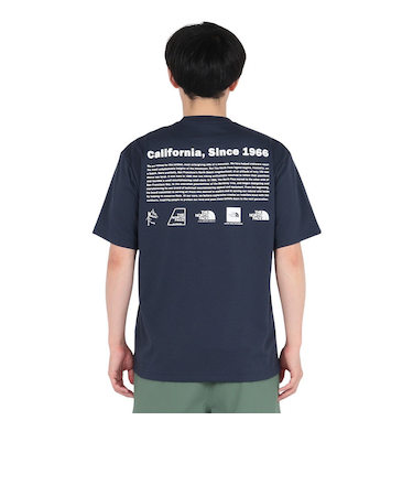ザ・ノース・フェイス（THE NORTH FACE）半袖Tシャツ ショートスリーブヒストリカルロゴティー NT32407 UN ネイビー 速乾