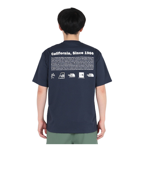 ザ・ノース・フェイス（THE NORTH FACE）半袖Tシャツ ショートスリーブヒストリカルロゴティー NT32407 UN ネイビー 速乾