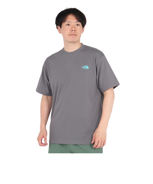ザ・ノース・フェイス（THE NORTH FACE）半袖Tシャツ ショートスリーブフラッシュドライカクタスロゴティー NT32545 SP グレー