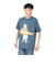 ゴースローキャラバン（GOSLOWCARAVAN）DOMDOM×GSC びたびたバターフィッシュ猫 半袖Tシャツ 341962 BLU ブルー