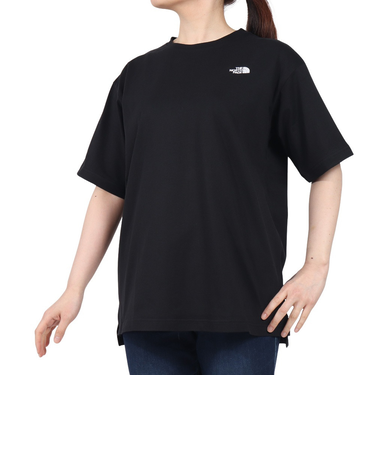 ザ・ノース・フェイス（THE NORTH FACE）半袖Tシャツ フラッシュドライ リラックス コットン NTW32541 K ブラック