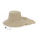ホールアース（Whole Earth）帽子 ハット トレッキング 登山 VOLUME SUNSHADE ハット WE2TDZ61 BEG