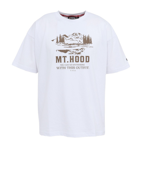 ボンファイア（Bonfire）半袖Tシャツ Oregon Forest 50BNF5SCD2376 WHT ホワイト