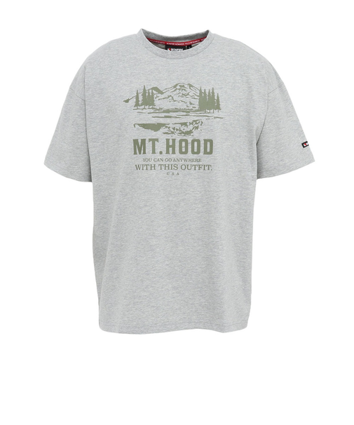 ボンファイア（Bonfire）半袖Tシャツ Oregon Forest 50BNF5SCD2376 GRY ライトグレー