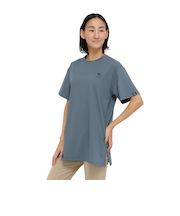 ホールアース（Whole Earth）カットソー 半袖 LONG COOL Tシャツ WE2TDZ58 BGRY 冷感 速乾