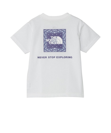 ザ・ノース・フェイス（THE NORTH FACE）トドラー Tシャツ トスリーブバンダナスクェアロゴティー NTT32546 W