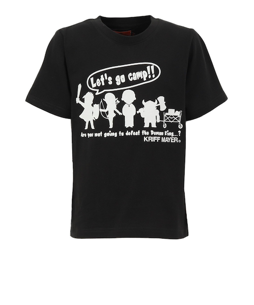 クリフメイヤー（KRIFF MAYER）ジュニア 楽LUCK-Tシャツ 勇者キャンプ J2444300:17:CHARCOAL