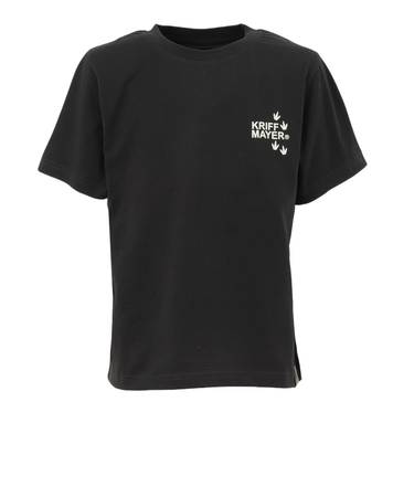 クリフメイヤー（KRIFF MAYER）ジュニア 楽LUCK-Tシャツ ダイナソー J2444309:17:CHARCOAL 速乾