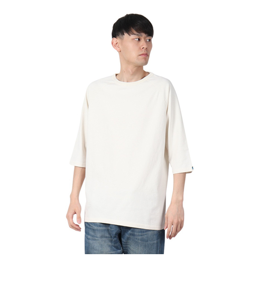 ソリッド ベースボール 半袖Tシャツ 19822213 アイボリー