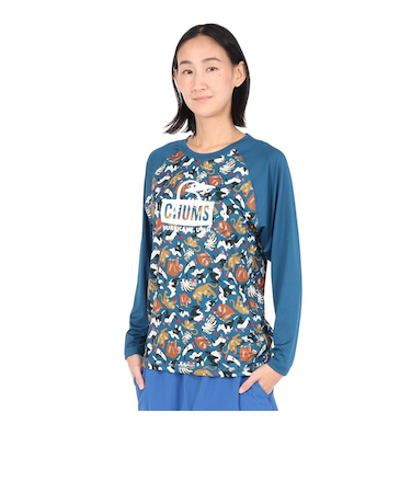 チャムス（CHUMS）スプラッシュ ブービー フェイス 長袖 Tシャツ CH11-2541-Z354
