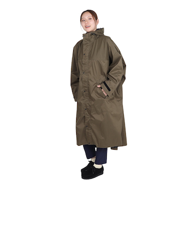 カジメイク（KAJIMEIKU）レインコート 雨具 防水 サイクルモードハイポンチョ 7441 オリーブ