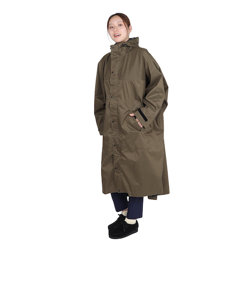 カジメイク（KAJIMEIKU）レインコート 雨具 防水 サイクルモードハイポンチョ 7441 オリーブ