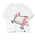 ゴースローキャラバン（GOSLOWCARAVAN）ウーパールーパーゆったりTシャツ 341916 WHT