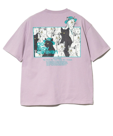 ゴースローキャラバン（GOSLOWCARAVAN）スクエアロゴゆったりTシャツ 341915B LVD