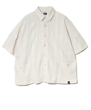 ゴースローキャラバン（GOSLOWCARAVAN）シャーリングレースビッグシャツ 344003 NAT