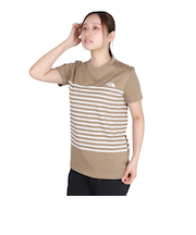ザ・ノース・フェイス（THE NORTH FACE）半袖Tシャツ ショートスリーブパネルボーダーティー NTW32406 CK カーキ 速乾