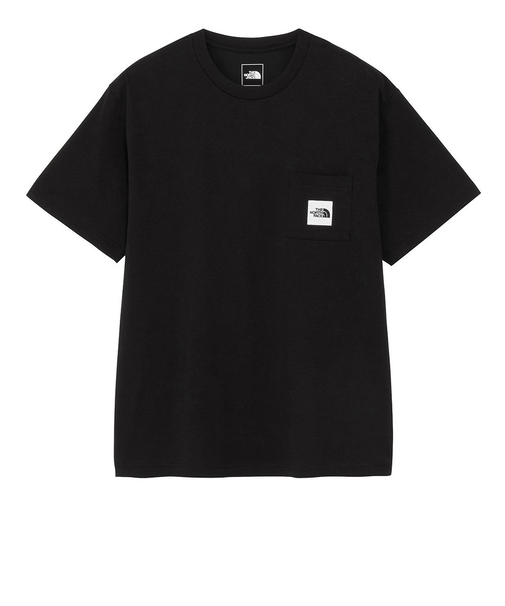 ザ・ノース・フェイス（THE NORTH FACE）半袖 スクエアロゴポケット Tシャツ NT82541 K