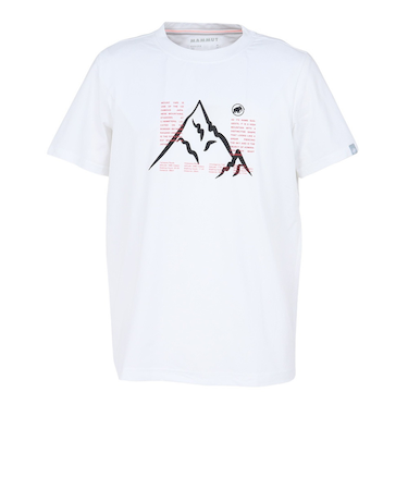 マムート（MAMMUT）半袖Tシャツ QD ヤリガタケ プリント Tシャツ アジアンフィット 1017-07280-0243
