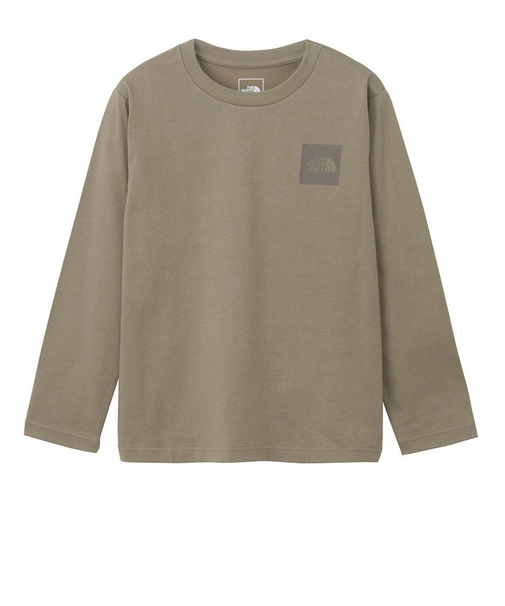 ザ・ノース・フェイス（THE NORTH FACE）キッズ ロングスリーブスモールスクエアロゴTシャツ NTJ32357 MR