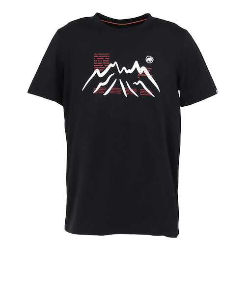 マムート（MAMMUT）半袖Tシャツ QD ヤツガタケ プリント Tシャツ アジアンフィット 1017-07290-0001