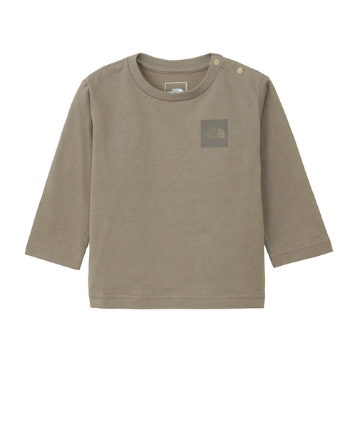 ザ・ノース・フェイス（THE NORTH FACE）ベビー ロングスリーブスモールスクエアロゴTシャツ NTB32357 MR