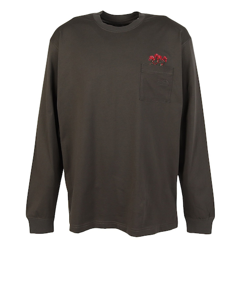 Free&Easy アイランド フラワー 長袖 Tシャツ 送関込 ザ・ノース・フェイス(THE NORTH FACE)ロンT フラッシュドライ