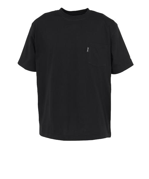 スノーピーク(snow peak)半袖 Tシャツ ポケット付き BK NSD-TS-25AU001 019