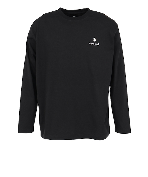 スノーピーク（snow peak）ロゴ 長袖 ロンT BLACK NSD-TS-25AU005 019