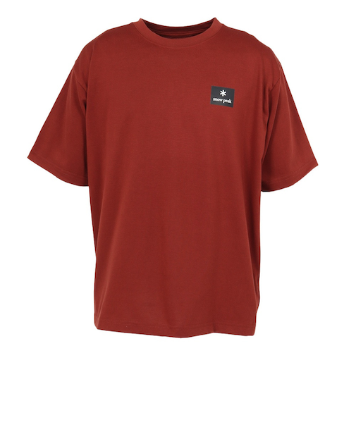 スノーピーク（snow peak）半袖 Tシャツ スクエア ロゴ LBR NSD-TS-25AU002 031