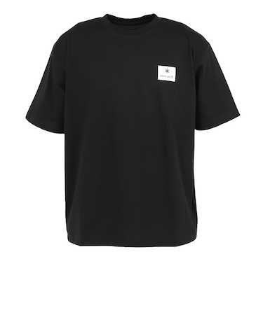 スノーピーク（snow peak）半袖 Tシャツ スクエア ロゴ BK NSD-TS-25AU002 019