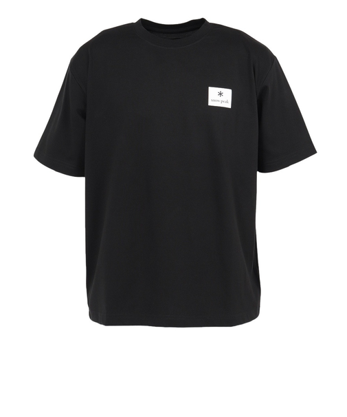 スノーピーク（snow peak）半袖 Tシャツ スクエア ロゴ BK NSD-TS-25AU002 019