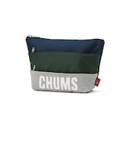 チャムス（CHUMS）トリコロール 3ポケットポーチ スウェットナイロン CH60-3879-G019