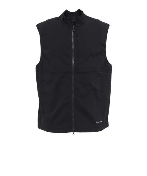 スノーピーク（snow peak）トレッキングウェア 立ち襟ベスト Utility BLACK NSD-JK-25AU003 019