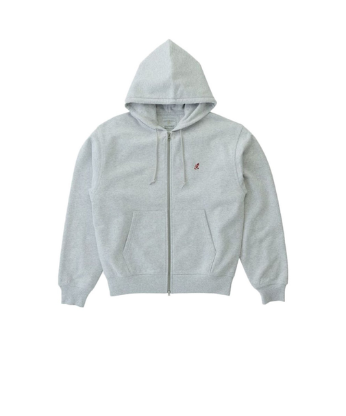 ワンポイント ジップ フーディー スウェット G310-FT-HEATHER ASH