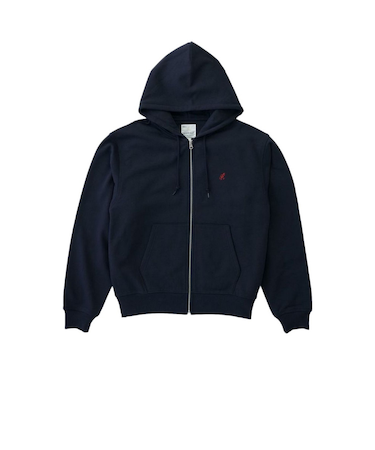 ワンポイント ジップ フーディー スウェット G310-FT-DARK NAVY