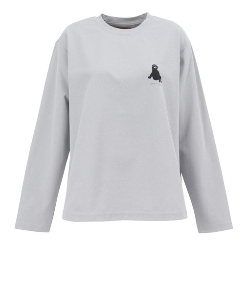 クリフメイヤー（KRIFF MAYER）プリント長袖Tシャツ W2527849X:12:L/GRAY