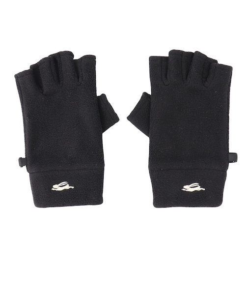 クリフメイヤー（KRIFF MAYER）トレッキング ニットグローブ  指ぬきフリースグローブ W2522101X:19:BLACK