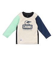 チャムス(CHUMS)キッズ ブービーフェイス ブラッシュド ロングスリーブTシャツ CH21-1293-C110