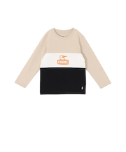 チャムス（CHUMS）キッズ カーンズ パネル ロングスリーブTシャツ CH21-1412-G096
