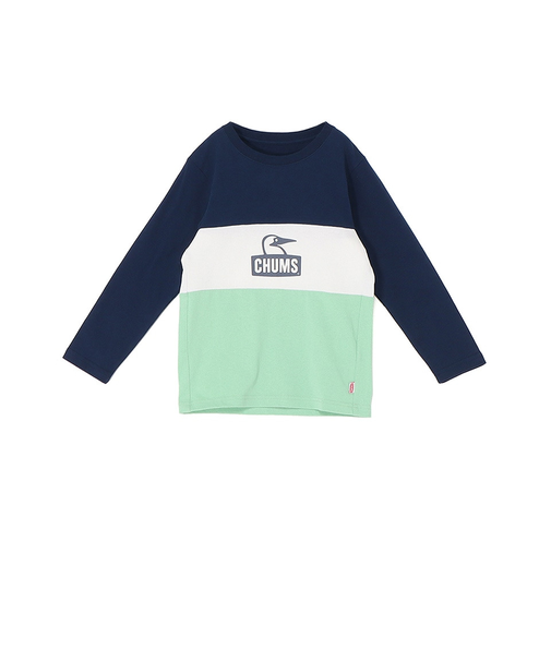 チャムス（CHUMS）キッズ カーンズ パネル ロングスリーブTシャツ CH21-1412-N096