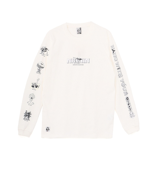 チャムス（CHUMS）ザ ニンジャ ブラッシュドロングスリーブTシャツ CH01-2662-W001
