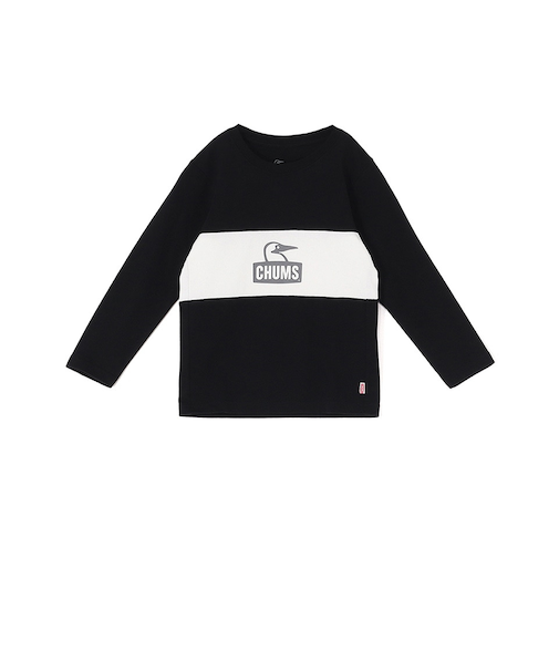 チャムス（CHUMS）キッズ カーンズ パネル ロングスリーブTシャツ CH21-1412-K004