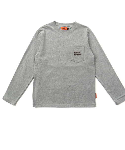 クリフメイヤー(KRIFF MAYER)ジュニア 外遊びイラストロンT(ロゴ) J2517855:15:GRAY
