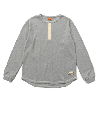 クリフメイヤー（KRIFF MAYER）ハニカムワッフルヘンリーロンT 2517820:15:GRAY