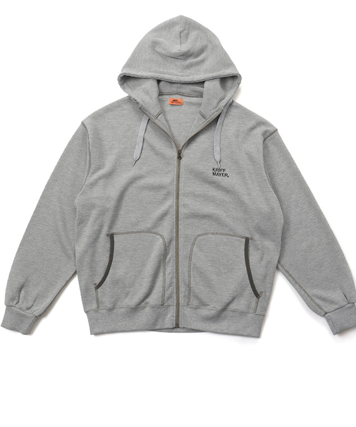 クリフメイヤー（KRIFF MAYER）ハニカムワッフルジップパーカー 2517819:15:GRAY